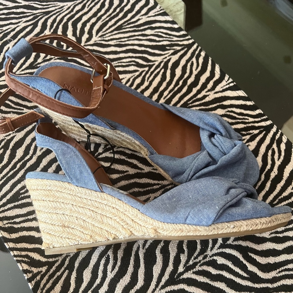 Nautical light Denim sandals